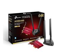 TP-Link AXE5400 Adaptateur PCI Express Wi-FI 6E Bluetooth 5.2 avec Deux antennes, Puce Intel Wi-FI 6E, Base d'antenne magnétisée, Support Discret Inclus, WPA 3 (Archer TXE75E)