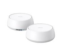 TP-Link BE25 BE5000 Système Wi-FI maillé Double Bande 7 | 4 Flux 5 Gbit/s, 240 MHz | Couvre jusqu'à 4 600 m² | 2 Ports 2,5 G | VPN, MLO, Roaming AI, HomeShield (Lot de 2)