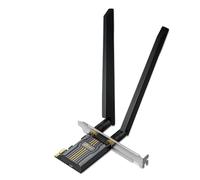 TP-Link Archer TBE400E BE6500 4K-QAM Wi-Fi 7 Bluetooth 5.4 PCIe, vitesses tri-bandes jusqu'à 2882 Mbps, OFDMA et MU-MIMO, support discret, sécurité raffinée, couverture de signal plus large