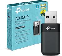 TP-Link Clé WiFi 6 AX1800 USB 3.0 pour PC, Archer TX23U | Pilote intégré, double bande, WPA3, installation facile, idéal télétravail/gaming/streaming, compatible Windows 10 et 11
