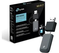 TP-Link Archer TBE230U Clé WiFi 7 BE3600 pour PC, Adaptateur WiFi USB-C & USB-A, Clé USB WiFi Double Bande 5 GHz/2,4 GHz, USB 3.0, MLO, WPA3, Windows 11/10