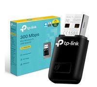 TP-Link Clé WiFi Puissante N300 Mbps, Mini Adaptateur USB WiFi, dongle WiFi, Bouton WPS, Compatible avec Windows 11/10/8.1/8/7/XP, Mac OS 10.15 et Versions antérieures, Linux, Noir, TL-WN823N