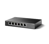 TL-SF1006P / 6-Port 10/100 Mbps Desktop Switch with 4-Port PoE+ PORT: 4× 10/100 Mbps PoE+ Ports, 2× 10/100 Mbps Non-PoE Ports SPEC: 802.3at/af, 67 W PoE Power, Desktop Steel Case FEATURE: Plug and Play