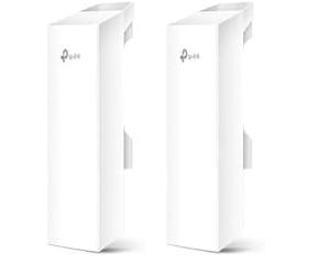 TP-Link CPE210 Point d'Accès Extérieur Wi-FI 2.4GHz 300 Mbps 9DBi, Noir (Lot de 2)