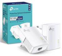 TP-Link CPL 1000 Mbps avec 1 Port Gigabit et Prise Intégrée - idéale pour Profiter du Service Multi-TV à la Maison, Compatible Toutes Les Box, TL-PA717 KIT