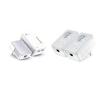 TP-Link CPL 600Mbps + CPL WiFi 300 Mbps avec Ports Ethernet, Prise CPL Kit de 2 & CPL 600 Mbps avec Prise Intégrée et Ports Ethernet, Prise CPL Kit de 2