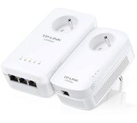 TP-Link Kit CPL AV1300 Gigabit WiFi AC avec prise gigogne Blanc E