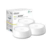 TP-Link Deco BE23 BE3600 Système Wi-FI maillé Double Bande 7 | 4 Flux 3,6 Gbit/s, 160 MHz | Couvre jusqu'à 6 500 m² | 2 Ports 2,5 G | VPN, MLO, IA itinérante, HomeShield, Lot de 3