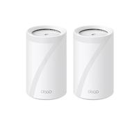 TP-Link Deco BE65 (2-Pack) Système Mesh Tri-bande Wi-Fi 7 (802.11be) 11000 Mbps, 4 antennes internes, Ports Ethernet, Compatible Amazon Alexa & Google Assistant