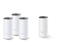 TP-Link Deco M4 (3-Pack) Système WiFi Mesh AC 1200 Mbps pour la Maison & Deco WiFi Mesh performant Deco M4(1-Pack), Boitier Additionnel, Couverture WiFi de 140㎡ Supplémentaires