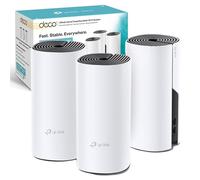 TP-Link Deco P9 Whole Home Powerline Mesh Wi-FI System, Up to 6000 Sq ft Coverage, Dual-Band AC1200+HomePlug AV1000, Gigabit Ports, Compatible with Amazon Echo/Alexa, Limited Walls Impact, Pack of 3