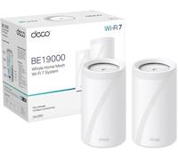 TP-Link Deco Routeur WiFi 7 Mesh BE19000 Tri-Bande, Port Ethernet/Fibre 10G, Jusqu'à 19 Gbit/s, Itinérance Transparente, Connectez 200 appareils, Compatible Toutes Les Box Internet, Deco BE85(2-Pack)
