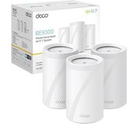 TP-Link Deco BE65 V1 - Système Wi-Fi - (3 routeurs) - jusqu'à 7800 pieds carrés - maillage 1GbE, 2.5GbE, Wi-Fi 7 Multi-Bande