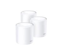 TP-Link Deco X60 V3.2 - Système Wi-Fi (3 routeurs) - up to 7,100 sq.ft - maillage - GigE - 802.11a/b/g/n/ac/ax - Bi-bande G