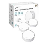 TP-Link Deco WiFi 6 Mesh AX3000Mbps bi-Bande avec PoE Deco X50-PoE(3-Pack), Couverture de 600㎡, 1 Port 2,5 Gbit/s + 1 Port Gigabit, AI-Driven Mesh