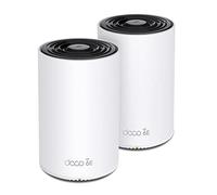 TP-Link Deco XE75 Pro V1 - Système Wi-Fi (2 routeurs) - jusqu'à 5500 pieds carrés - maillage - 1GbE, 2.5GbE - Wi-Fi 6E - Wi-Fi 6 - Multi-Bande