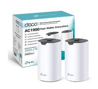 TP-Link Deco WiFi Mesh AC1900Mbps Deco S1900(2-Pack), Couverture de 360㎡, Contrôle Parental, Compatible avec Amazon Alexa, 3 Ports Gigabit