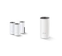 TP-Link Deco WiFi Mesh - CPL 1000Mbps Deco P9(3-Pack) Système pour Toute la Maison & Deco WiFi Mesh performant Deco M4(1-Pack), Boitier Additionnel, Couverture WiFi de 140㎡