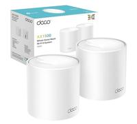 TP-Link Deco X10 AX1500 Mbps Système WiFi 6 maillé double bande pour toute la maison, amplificateur d'extension WiFi piloté par IA, 2 ports Gigabit, couverture jusqu'à 120 appareils, jeux et 4K