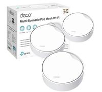 TP-Link Deco X50-PoE AX3000, lot de 3 systèmes Wi-Fi 6 PoE, double bande, réseau AI, couvre 1,8 m², connecte jusqu'à 150 appareils, processeur double cœur 1,0 GHz