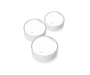 TP-Link Deco X50-PoE Pack 3 routeurs Wifi 6 Mesh AX3000 Lot de 3 points d'accès Mesh WiFi 6 AX3000 avec PoE, ports 2,5 Gbps et installation flexible