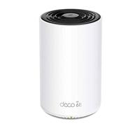 TP-Link Deco XE75 Pro AXE5400 Système Wi-Fi 6E à maille tri-bande pour toute la maison, ports Gigabit, maille alimentée par l'IA, couvre jusqu'à 2 900 m², connecte jusqu'à 200 appareils, 8K, lot de 1