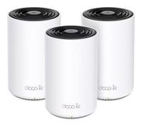 TP-Link Deco XE75 Pro V1 - Système Wi-Fi (3 routeurs) - jusqu'à 7200 pieds carrés - maillage - GigE, 2.5 GigE, 802.11ax (Wi-Fi 6E) - 802.11a/b/g/n/ac/ax - Multi-Bande