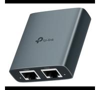 TP-Link EH210 Séparateur Voix-Données Noir - Boîtier Métal, 3 Ports RJ-45 (1 Entrée, 2 Sorties), Dimensions 58x53x18.4mm, Temp. Opération 0-40°C