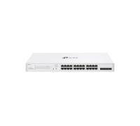 TP-Link Festa FS328GP : Switch L2/L2+ Gigabit Ethernet 24 ports RJ45 (10/100/1000) + 4 SFP, PoE 250W, 56 Gbit/s, 8K MAC, VLAN, Rackmount