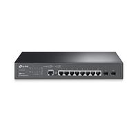 TP-Link JetStream 8-Port Gigabit L2 Managed Network Switch with 2 SFP Slots, L2/L3/L4 QoS and IGMP snooping with WEB/CLI managed modes, Fanless, Rack Mountable (TL-SG3210)