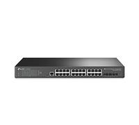 TP-Link T1700G-28TQ Smart Switch Niveau 2+ avec 24 Ports Gigabit RJ45 plus 4 ports 10Giga SFP+ Fanless et Stackable