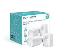 TP-Link Kasa KE100 Kit KE100 Valve de radiateur Intelligente, économie d'énergie, Affichage LED, Programme TRV Intelligent, Fonctionne avec Alexa et Google, Installation Facile