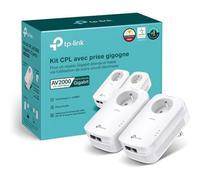 TP-Link Powerline AV2000 - Pont - GigE, HomePlug AV (HPAV), HomePlug AV (HPAV) 2.0, IEEE 1901 - Branchement mural (pack de 2)