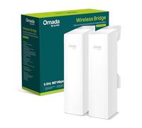 TP-Link Kit de Pont EAP211, Pont sans Fil Omada Point à Point, 3 Ports Gigabit, extérieur et intérieur, 1 km de Longue portée, PtP et PtMP, 1 km de Long, Alimentation PoE ou DC, Gestion centralisée