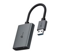 TP-Link Lecteur de Carte mémoire SD USB vers SD et microSD jusqu'à 2 to, USB 3.0, UHS-I 200 Mo/s, Lecture et écriture simultanées de Deux Cartes, UA430