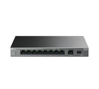 TP-Link Commutateur de Bureau Gigabit 10 Ports avec 8 Ports PoE+, Budget PoE 61 W, Sortie PoE 30 W par Port PoE. Transmission PoE jusqu'à 250 m. Séparation du trafic, Plug and Play, sans Ventilateur,