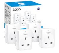TP-Link - Lot de 4 prises Wi-Fi intelligentes Tapo P100, fonctionnent avec Amazon Alexa (Echo et Echo Dot), Google Home, interrupteur à distance avec minuterie, partage d'appareils, aucun hub requis