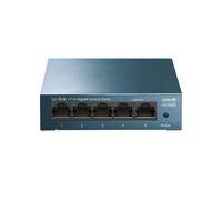 TP-Link LS105G-V1 Commutateur Non-géré 5 ports Gigabit Ethernet 10/100/1000 RJ-45, 10 Gbit/s, QoS, Métal, Montage Mural, 16000 Jumbo Frames