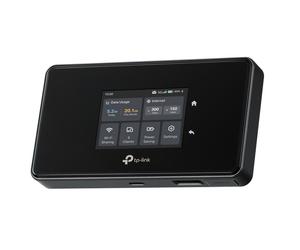TP-Link M8550 Routeur mobile 5G avec partage simultané sur 32 appareils, écran tactile et autonomie de 15h, parfait pour rester connecté en tout lieu.