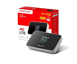 TP-Link MT115 Mercusys Hotspot 4G LTE Mobile Wi-FI, MiFi 6 AX300 Jusqu’à 287 MB/s, Pocket WiFi Portable, Batterie 2400 mAh, Écran LCD, Jusqu’à 10 appareils, Déverrouillé Compatible Toute SIM