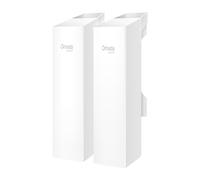TP-Link Omada EAP100-BRIDGE KIT : Pont réseau 300 Mbit/s, Wi-Fi 4, portée 500m, antennes 2x2 8dBi, Fast Ethernet, PoE, IP65, montage mural/poteau