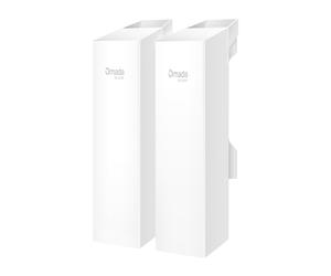 TP-Link Omada EAP100-BRIDGE KIT : Pont réseau 300 Mbit/s, Wi-Fi 4, portée 500m, antennes 2x2 8dBi, Fast Ethernet, PoE, IP65, montage mural/poteau