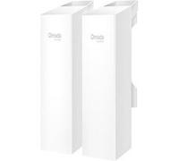 TP-Link Omada EAP100-Bridge KIT V1 - Pont sans fil - 100Mb LAN - Wi-Fi 5 - Wi-Fi - 2.4 GHz - géré par le Cloud montable sur poteau (pack de 2)