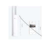 TP-Link Omada EAP110-Outdoor 300 Mbit/s Blanc Connexion Ethernet, supportant l'alimentation via ce port (PoE)