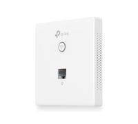 TP-Link Omada EAP115-Wall Point d'accès mural 2.4GHz 300 Mbps PoE 802.11b/g/n, 2 ports Ethernet 10/100, VLAN, QoS, Sécurité WPA/WPA2, Antenne 1.8dBi