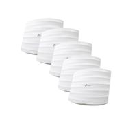 TP-Link Omada EAP245(5-PACK): Point d'accès WiFi AC1750 Dual Band 2.4/5GHz, MU-MIMO, PoE, Ports Gigabit Ethernet, Sécurité WPA/WPA2, Multi SSID, Montage Plafond/Mur