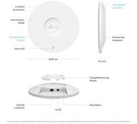 TP-Link Borne d'accès sans fil Omada EAP683 UR V1 – Wi-Fi 6, 1GbE/2.5GbE, cloud, plafond/mur