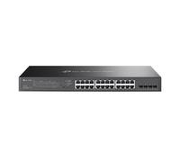 TP-Link Omada SG2428LP V1 - Commutateur - intelligent - 16 x 10/100/1000 (PoE+) + 8 x 10/100/1000 + 4 x Gigabit Ethernet SFP - Montable sur rack - PoE+ (150 W) G