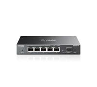 TP-Link Omada Switch Ethernet ES206X-M2, 5 Ports Ethernet 2.5G 1 Port SFP+ 10G Switch RJ45 Boitier Métal, Silencieux Multiprise RJ45 Montage Mural, pour PC, NAS, Serveur, Console de Jeu, Vidéo 4K/8K