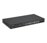 TP-Link Omada TL-SG2428P Géré L2/L2+ Gigabit Ethernet (10/100/1000) Connexion Ethernet, supportant l'alimentation via ce port (PoE) 1U Noir